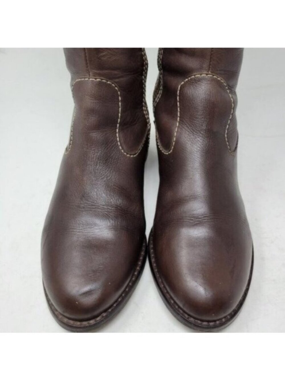 Boden | Leather Tall Knee High Riding Boots Brown - Picture 14 of 14